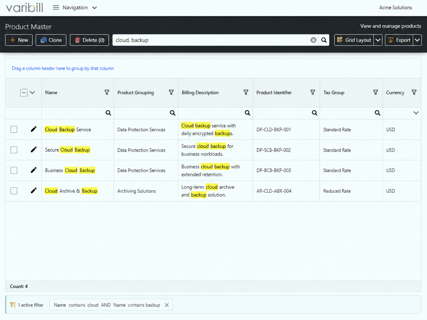 Search using multiple terms