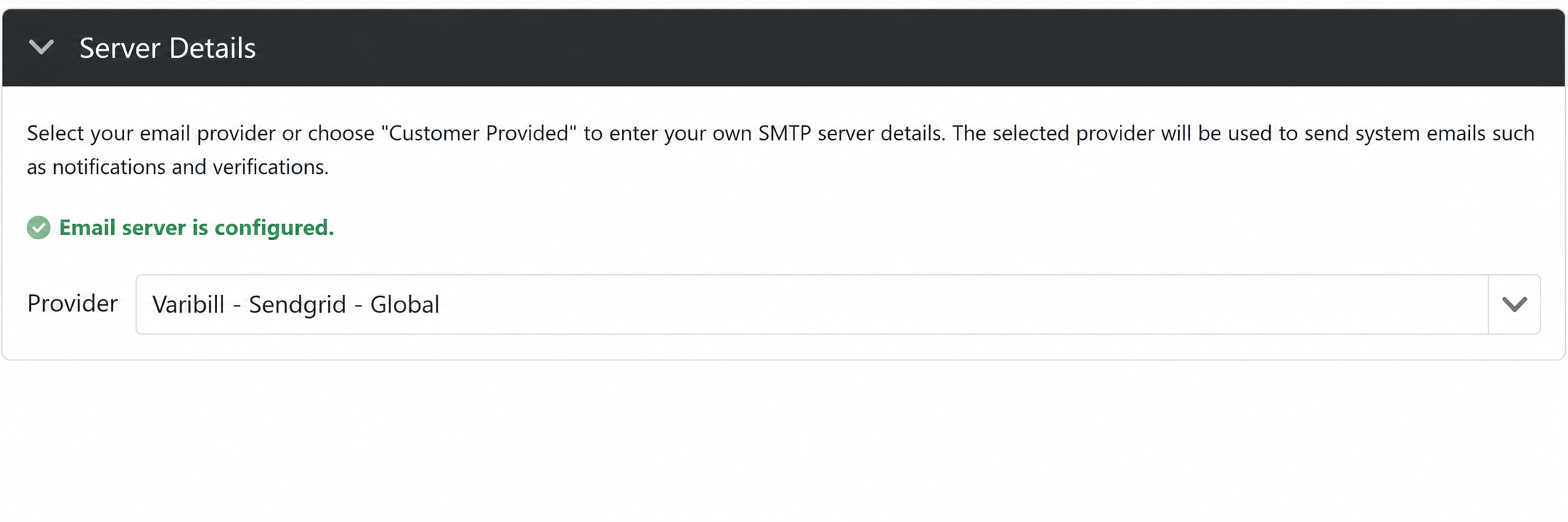 Configured Email Service