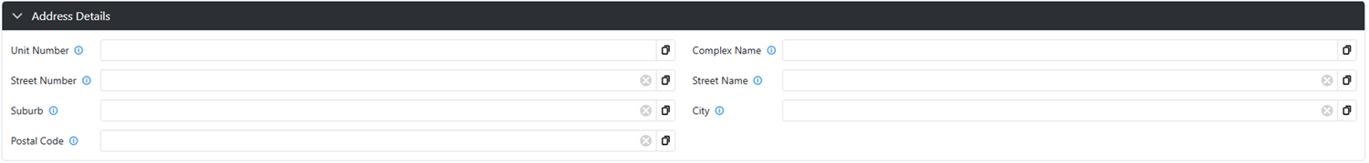 Address Details