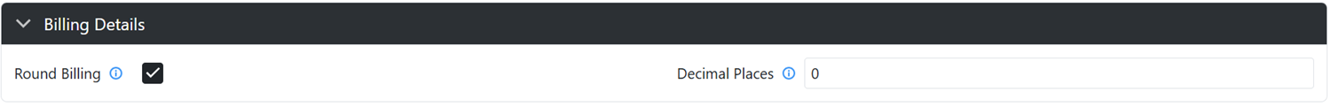 Billing Details