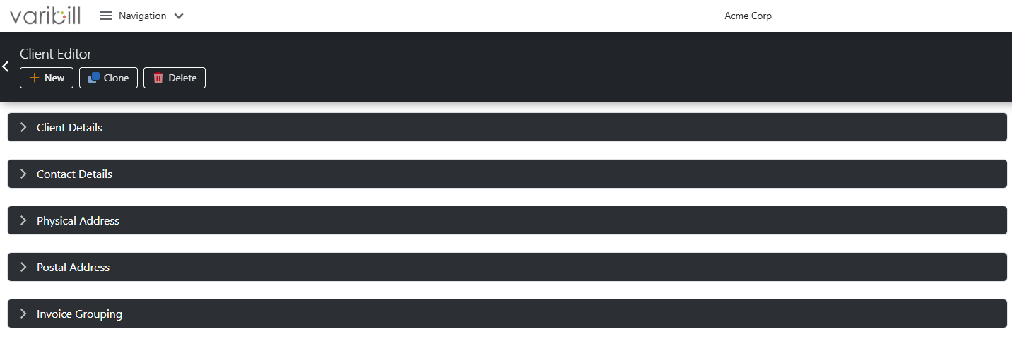Client Editor