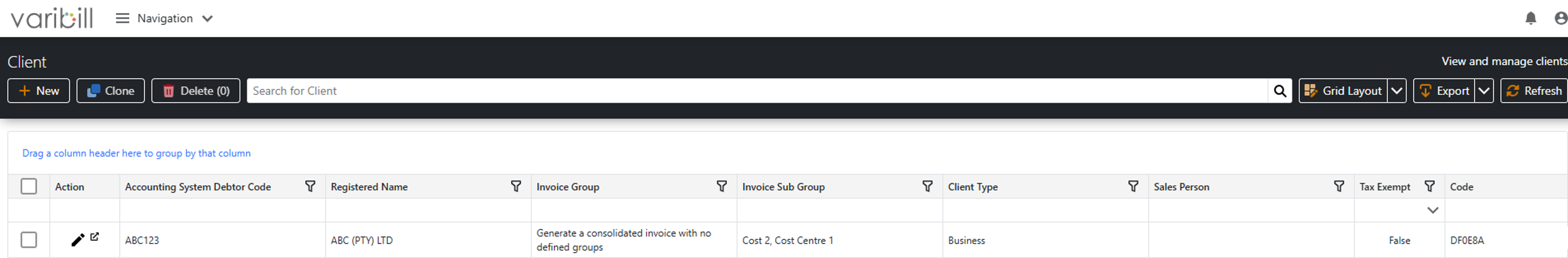 Client List