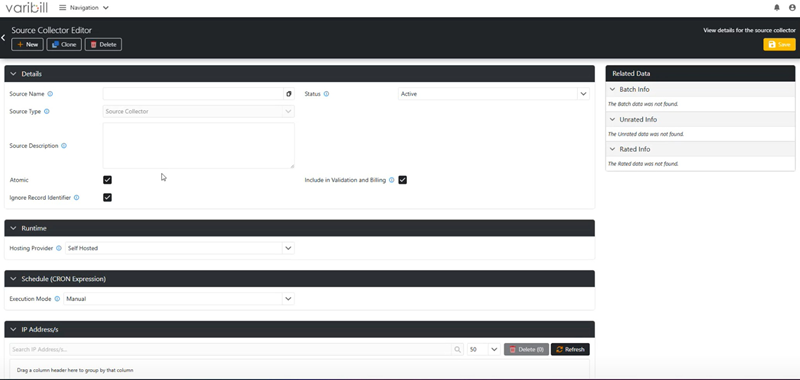 Source Collector Editor Window Example