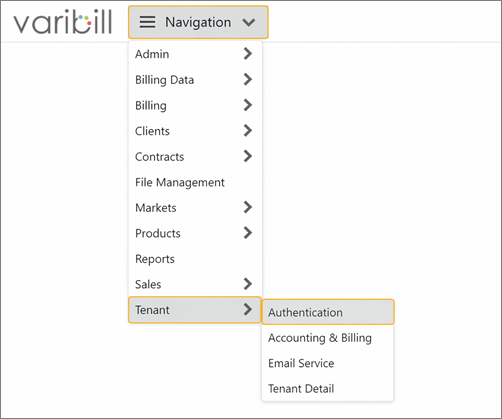 Navigation Flow to Authentication