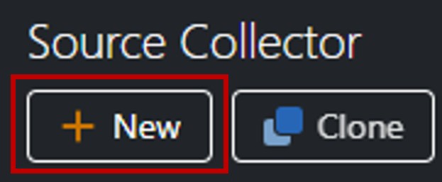 Add New Source Collector Button