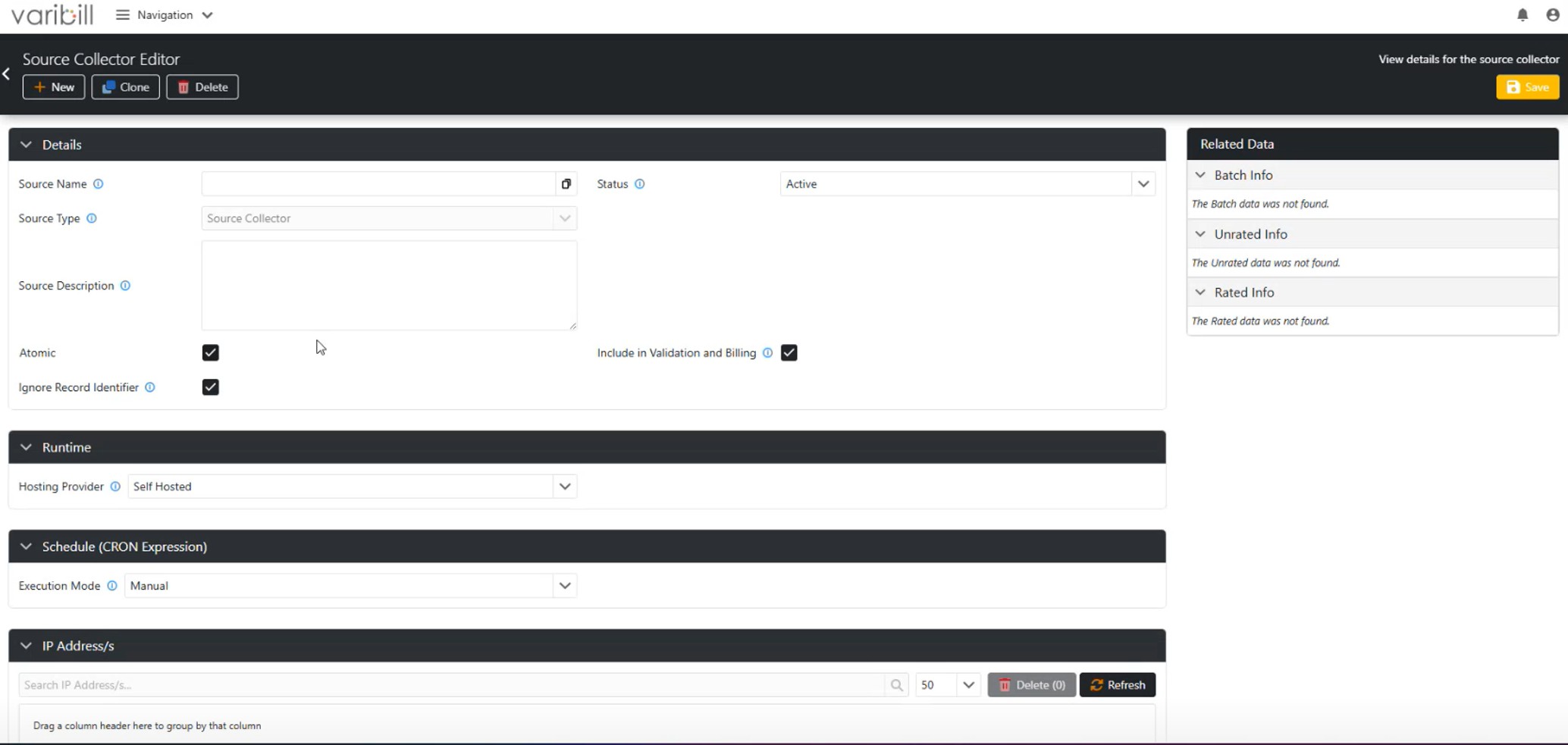 Source Collector Editor Window Example