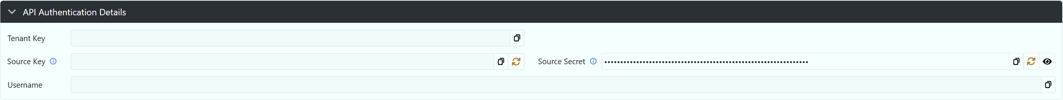 API Authentication Window Example